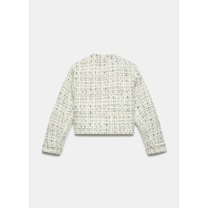 Mint Velvet Cream Wool Blend Textured Boucle Jacket